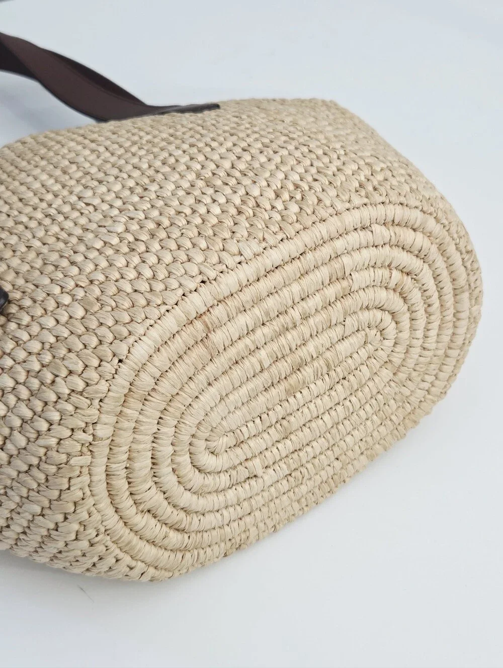 EXCELLENT LIE STUDIO THE BIANCA RAFFIA BAG - CREAM